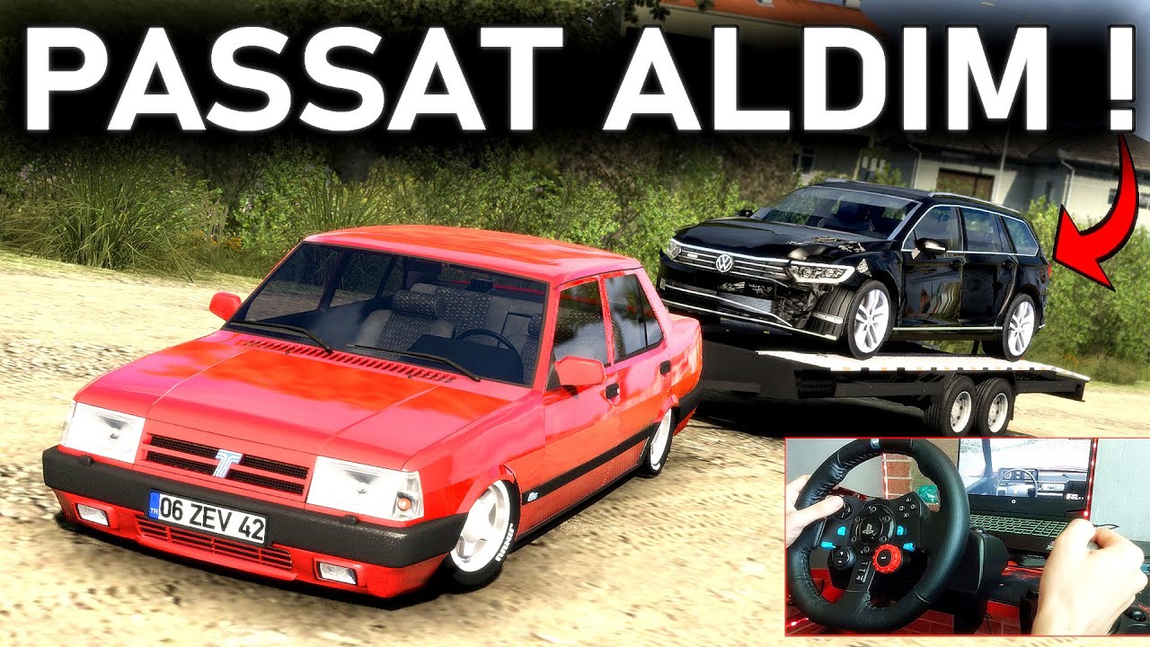 TOFAŞ'LA PASSAT ÇEKTİM ! KAZALI PASSAT ALDIM ! w/@imdat TV ETS 2 MOD Logitech G29