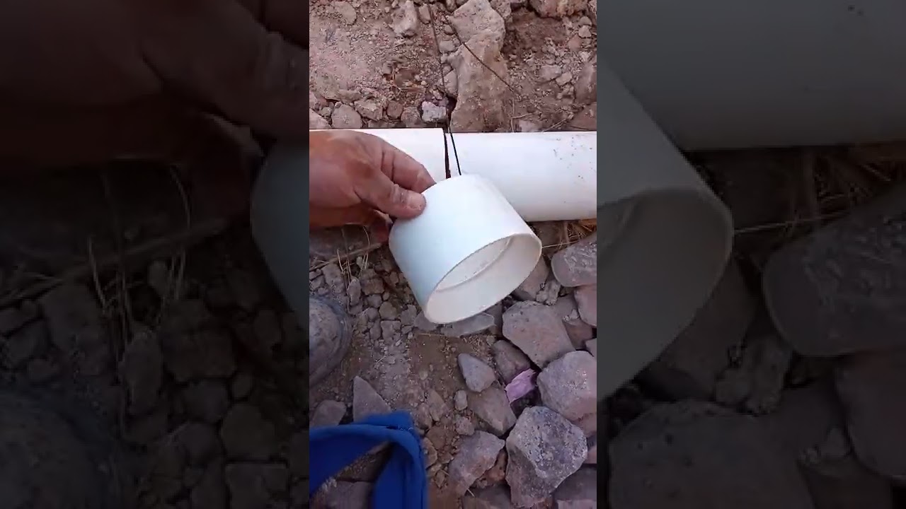 c&oacute;mo pegar cople de PVC  sin espacio