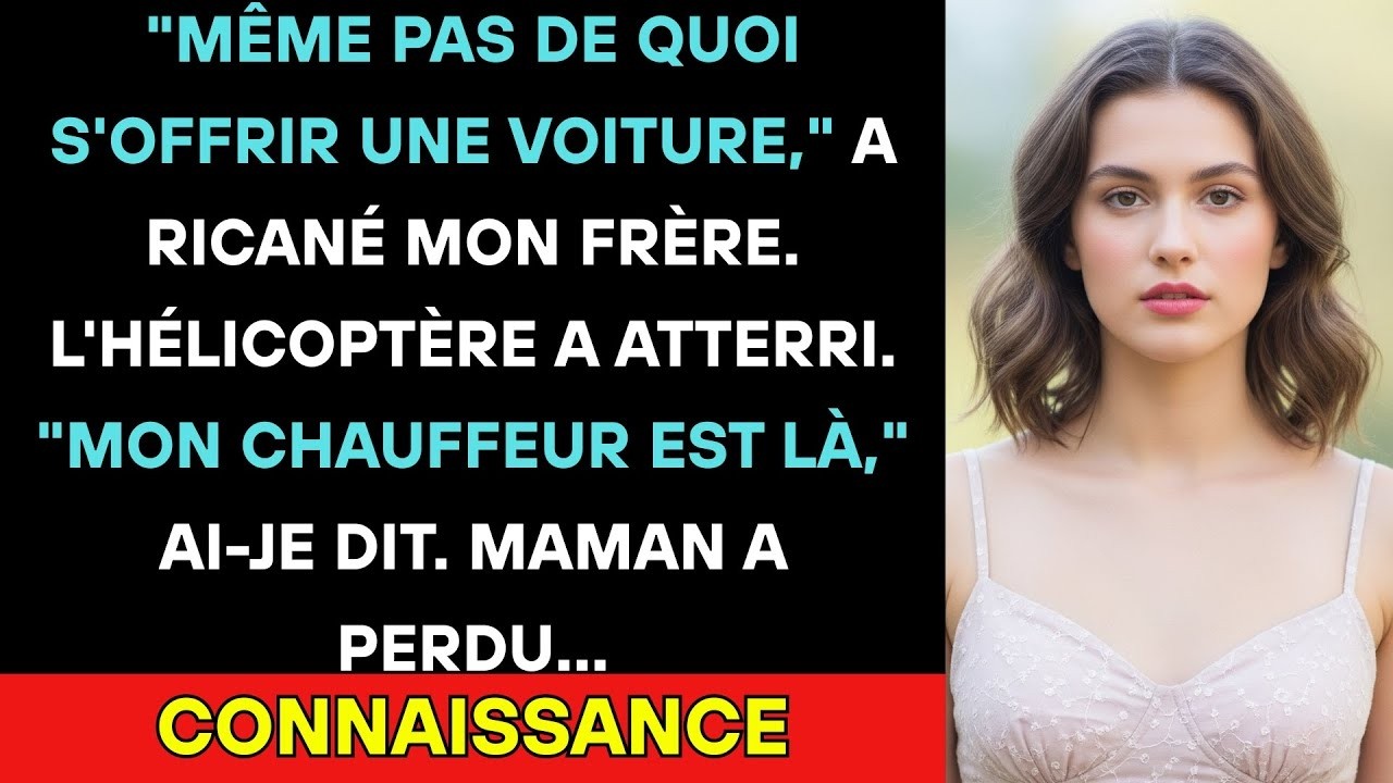 À La Réunion De Famille, Ils M'ont Humiliée—Puis Mon Hélicoptère A Atterri,  'Mon Chauffeur Est Là