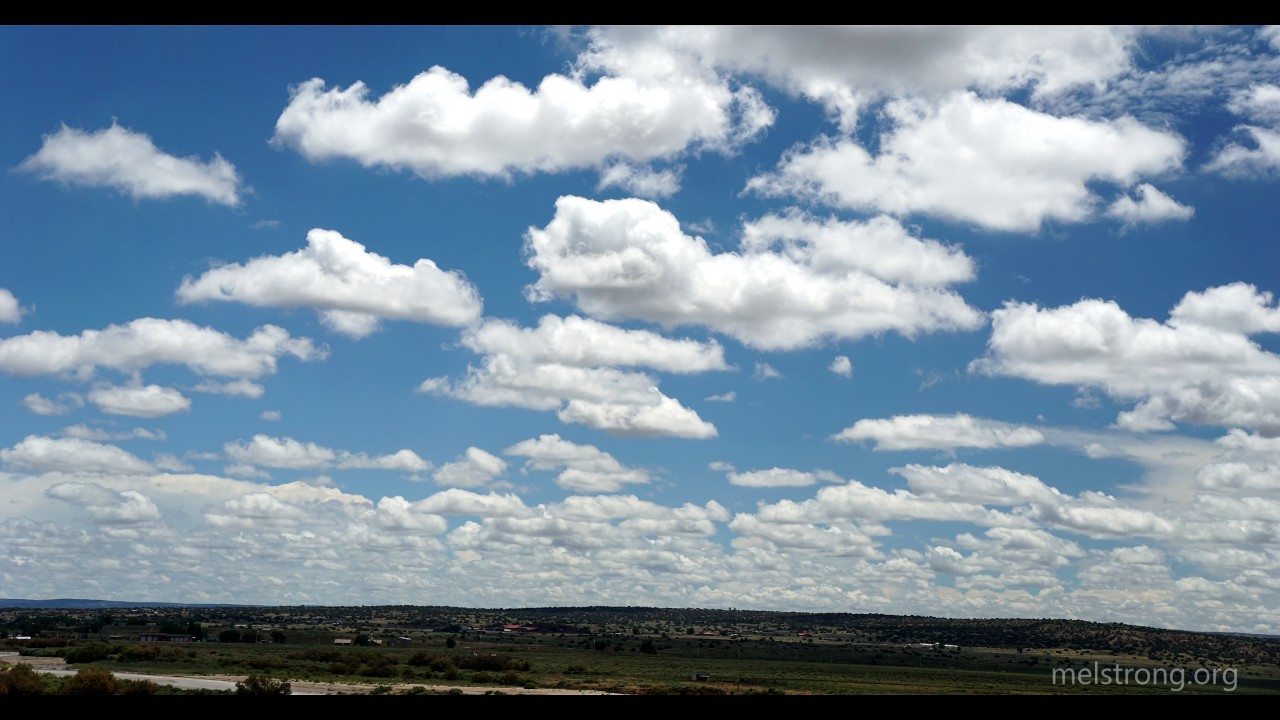 Time lapse of cumulus clouds near Gallup, NM (4k)