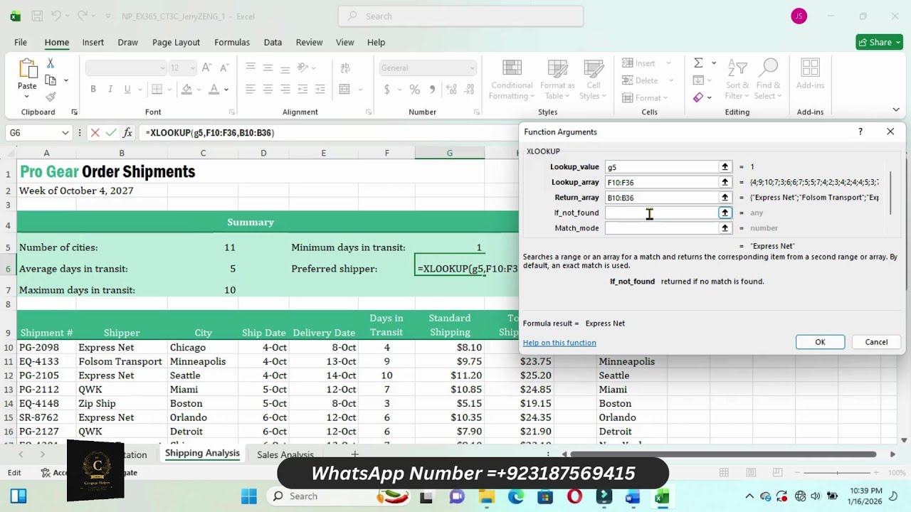 New Perspectives Excel 365 | Module 3: SAM Project A Pro Gear