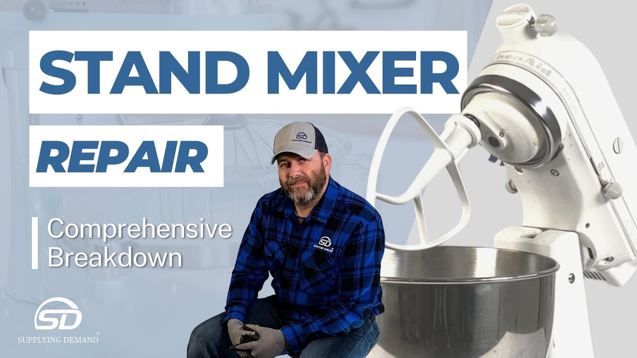 How To Repair KitchenAid Model KSM150PSWW0 Stand Mixer | Speed Plate, Motor Brushes, Gear, Dowel Pin