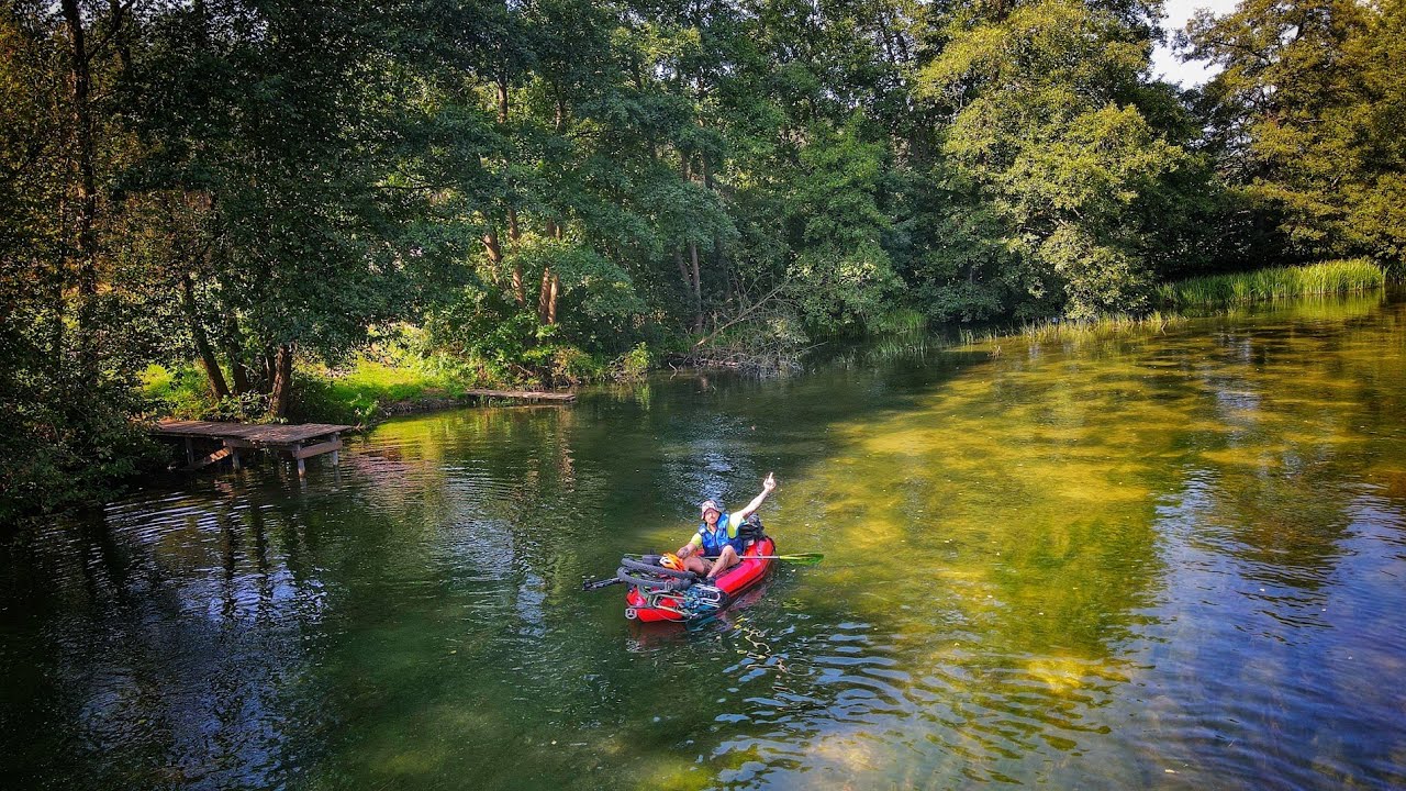 Poland / Wda River 2024 - 3 days solo packraft (bikerafting) trip (August 2024)
