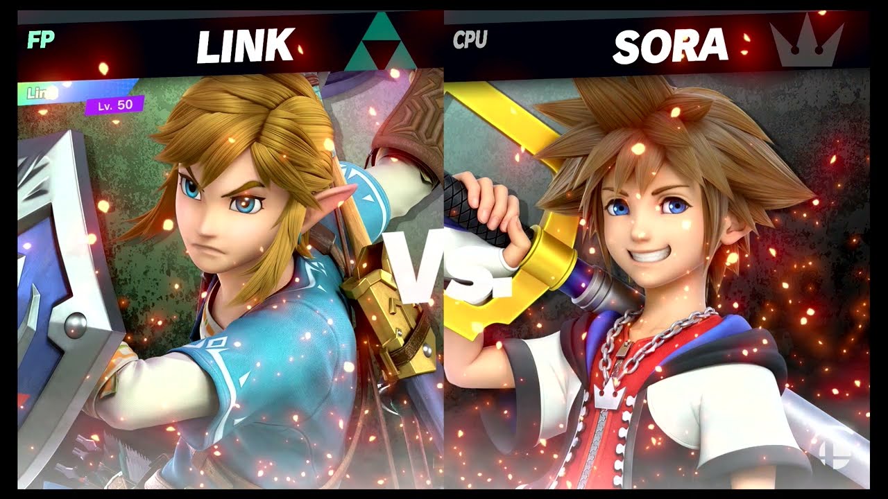 Super Smash Bros Ultimate Amiibo Fights – Link vs the World #89 Link vs Sora