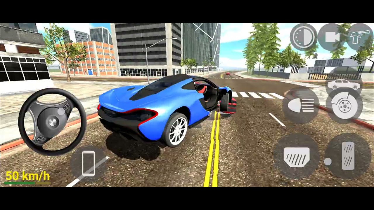 Franklin driving new blue Maclaren