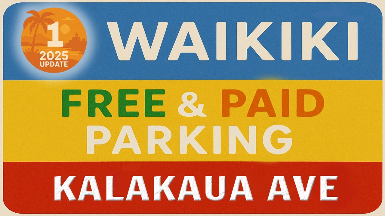 2025 Update 1️⃣ Waikiki Parking Secrets You Need to Know | KALAKAUA AVE 🌴 Hawaii John