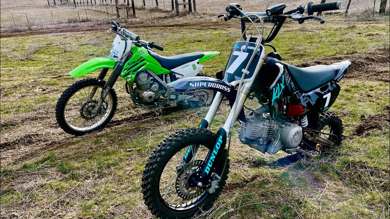 Проект Pitster Pro X4 190cc — просто СУПЕР! Piranha YX190cc против KLX 140cc
