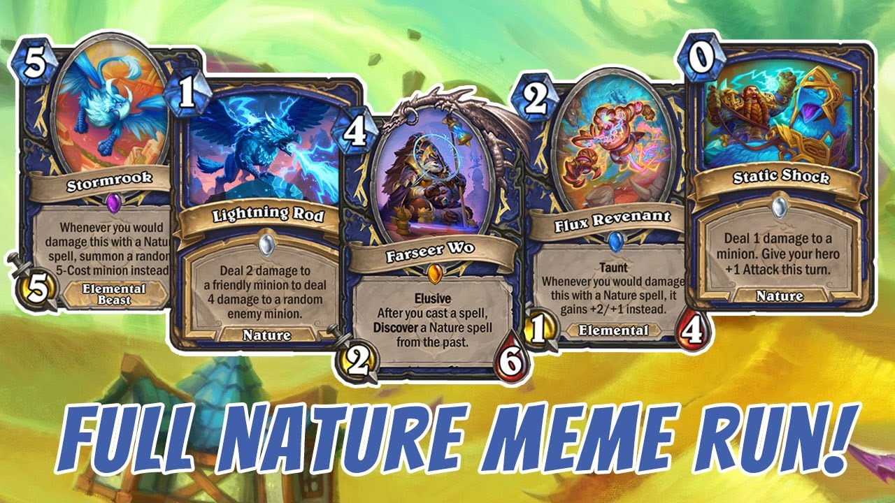 I Drafted FULL Nature Shaman in Arena! - Hearthstone Arena