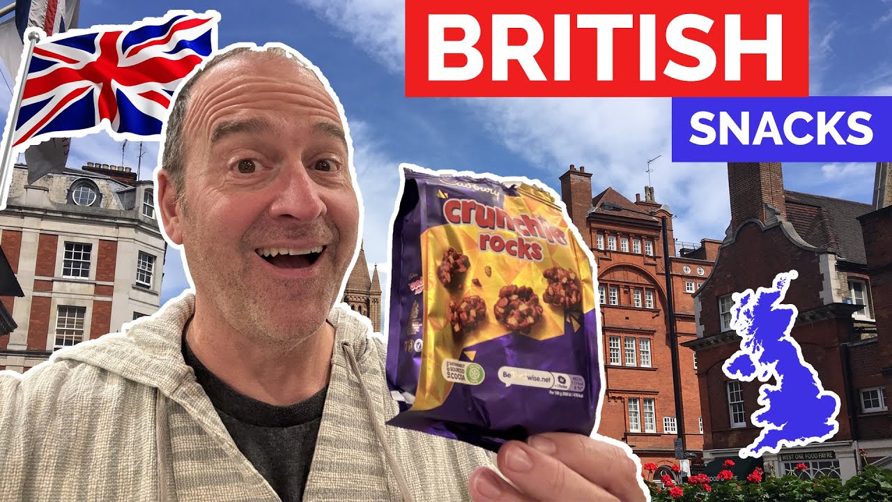 American Man Tries British Snacks for the First Time - Crunchie Rocks