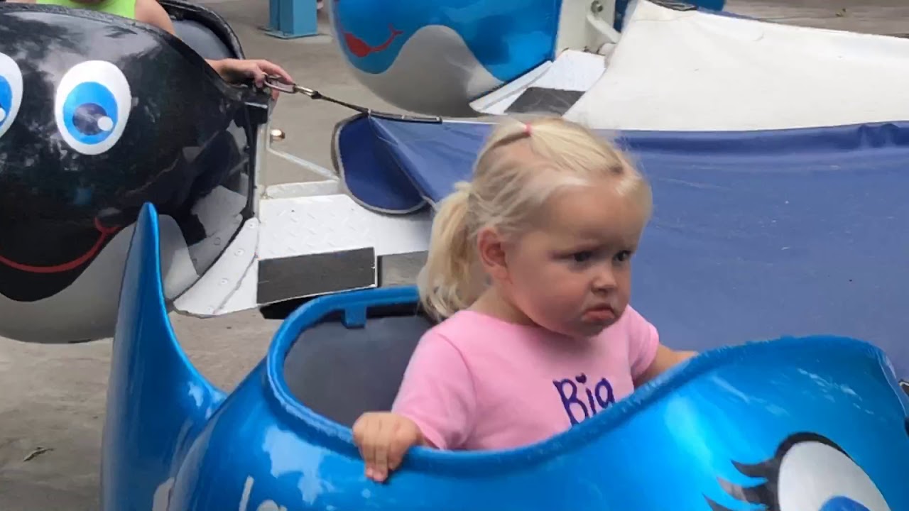 Bowies first time by herself on a ride
