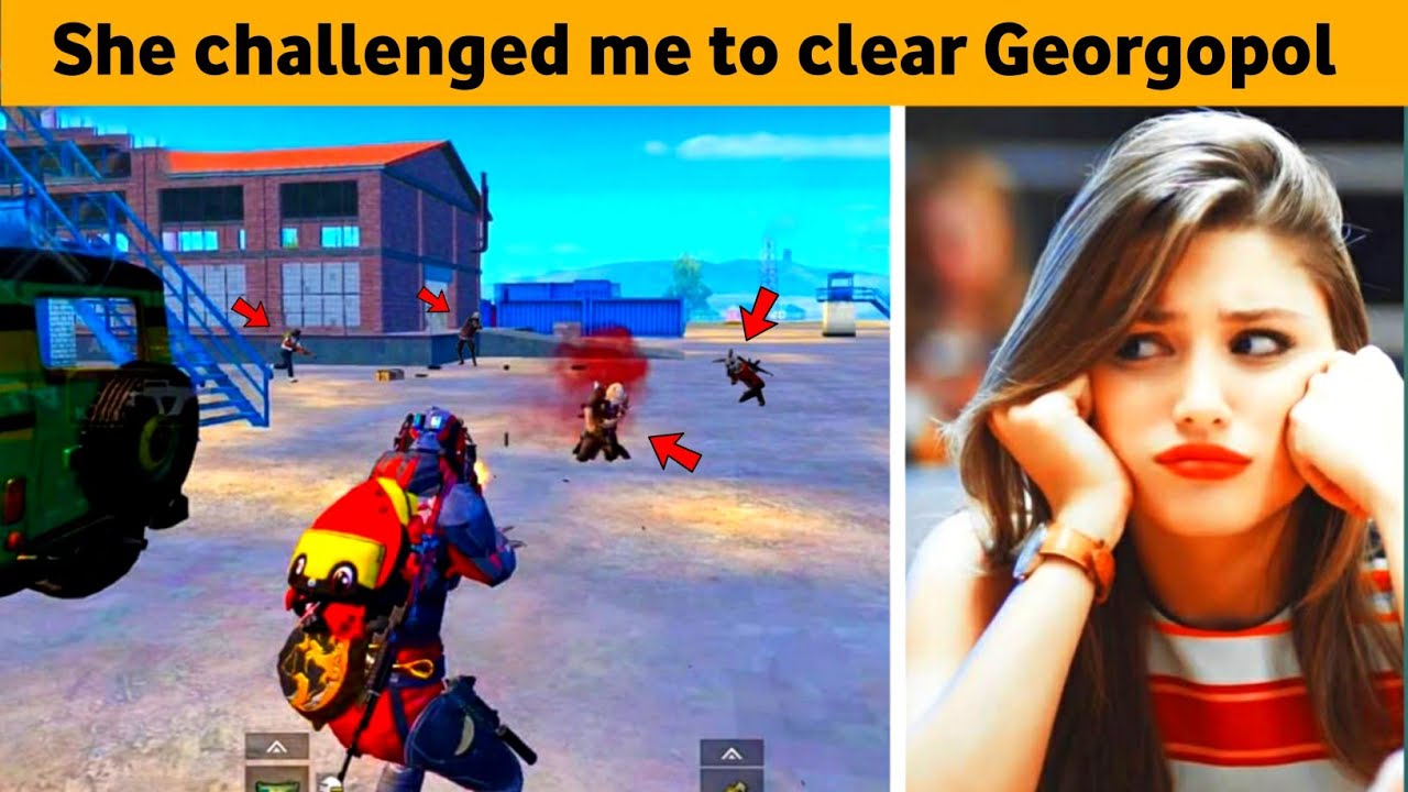 दम है तो Georgo Clear करके दिखाओ - She challenged me to clear Georgopol - PUBG Mobile hindi Gameplay