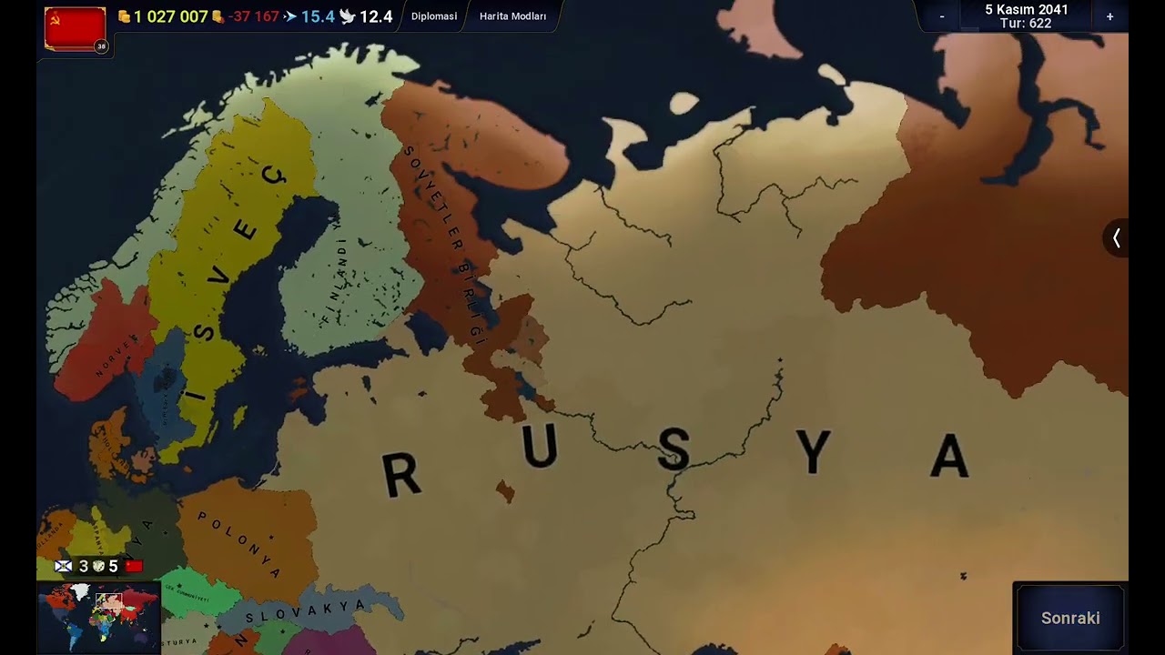 3. Bölümde Sovyetler Birliğini kurmak-Age of history 2 (final)