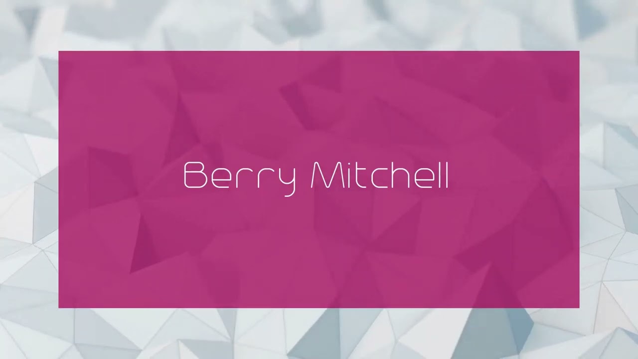 Berry Mitchell - appearance
