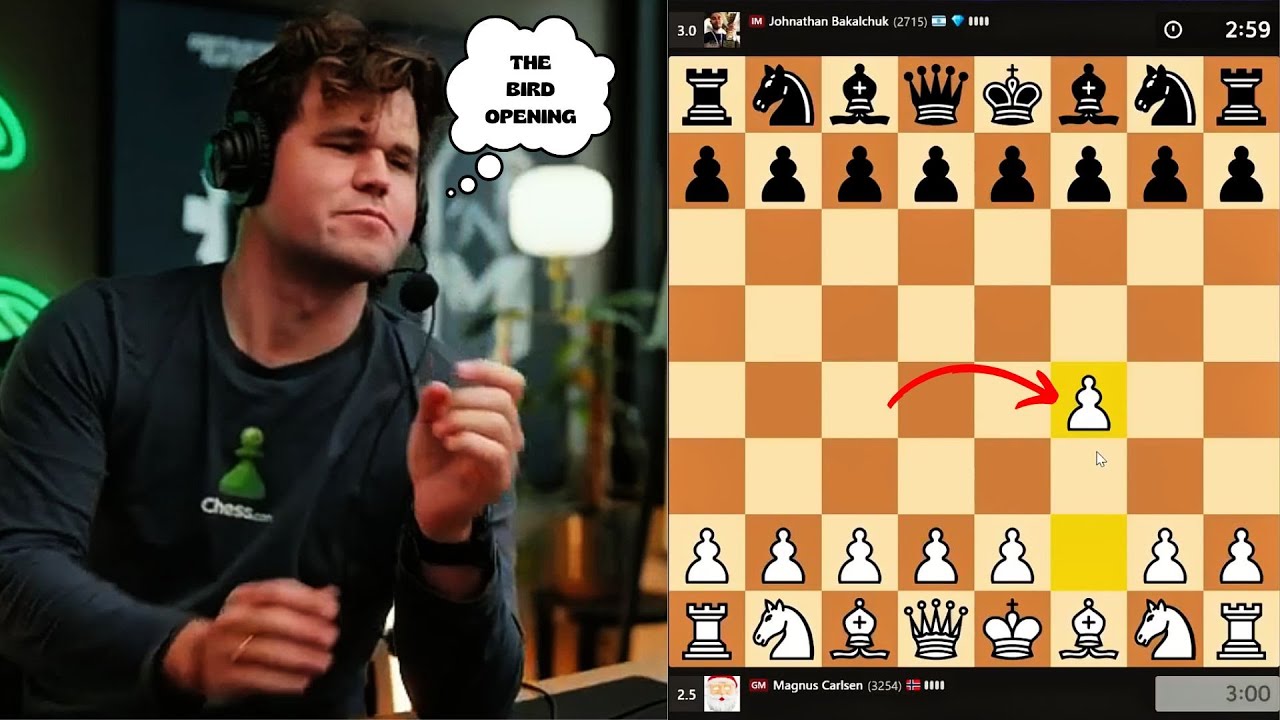 Magnus Carlsen shows us how to play THE BIRD Opening (Again)