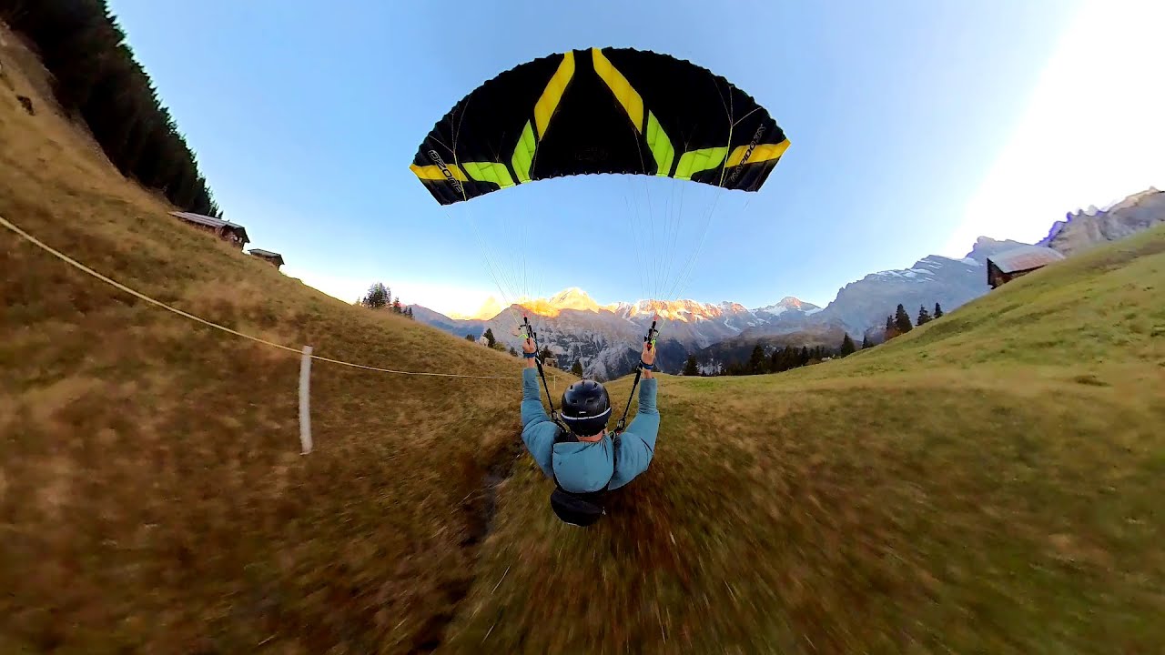 Ozone R3X 9m - RAW speedfly Lauterbrunnen home run