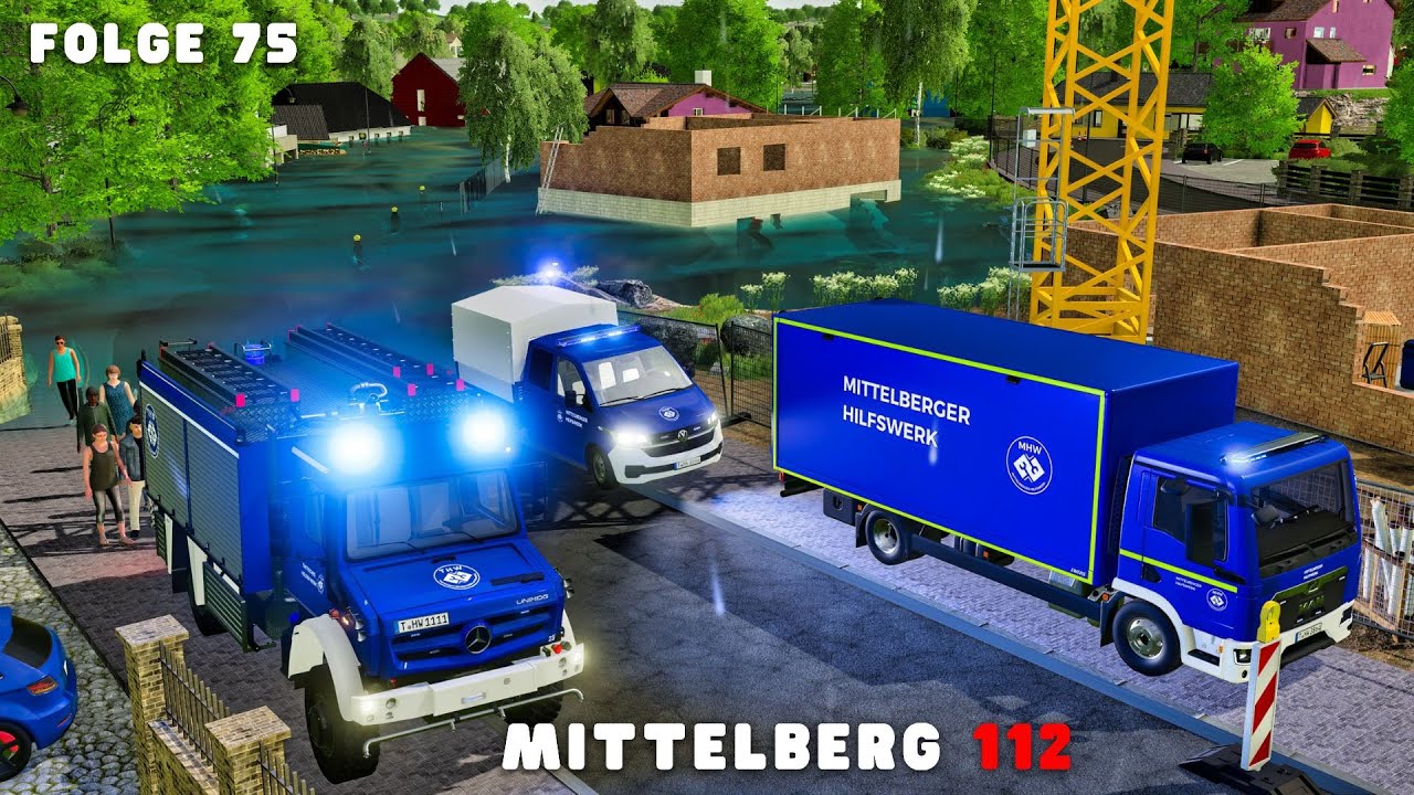 GROSSER FEUERWEHR & THW EINSATZ BEIM JAHRHUNDERTHOCHWASSER in MITTELBERG! 🌊🚨 [Teil 2]