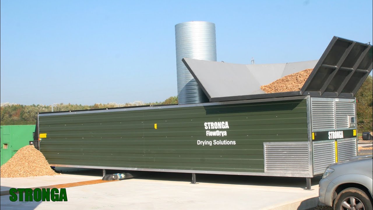 Stronga FlowDrya - Wood Chip Drying Factory Demonstration