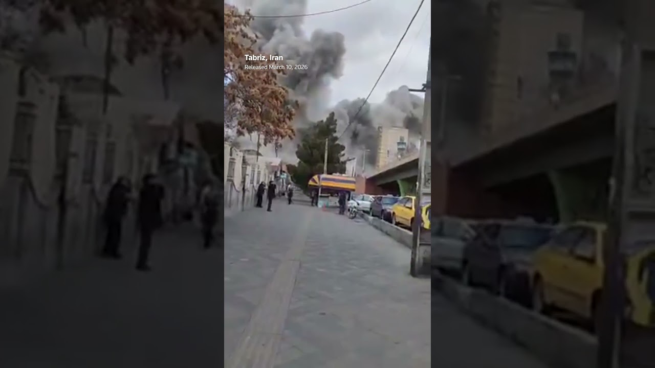 Thick smoke rises as blast rocks Iran's Tabriz