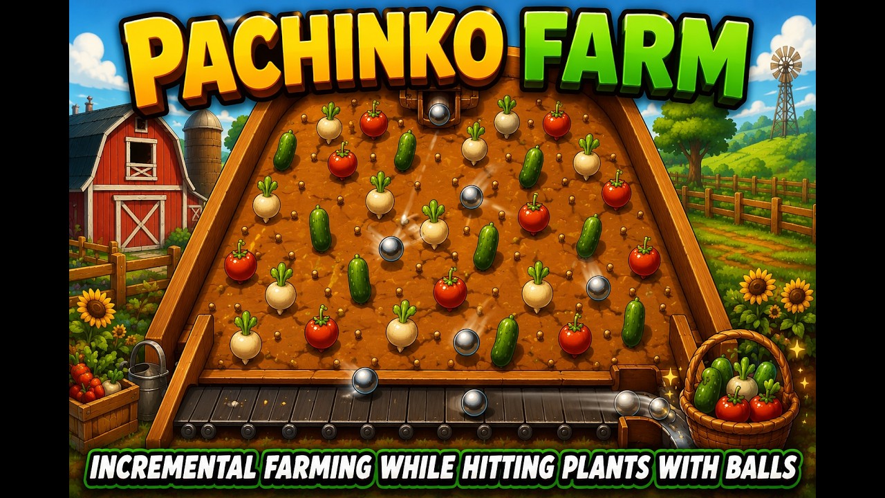 Growing Veggies With Balls in this Pachinko Farm!