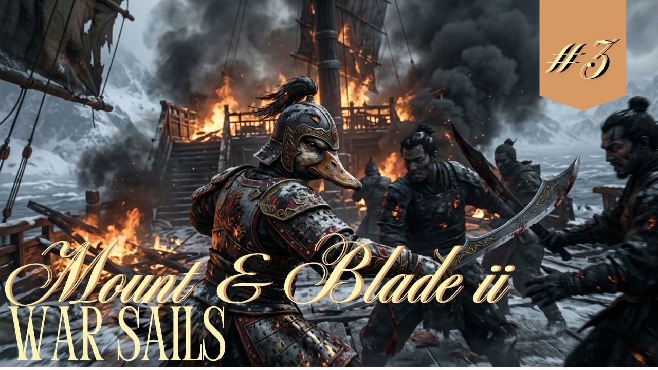 Tướng quân Vịt phải bật mode nghiêm túc rồi đây! Mount & blade II Warsails 3#