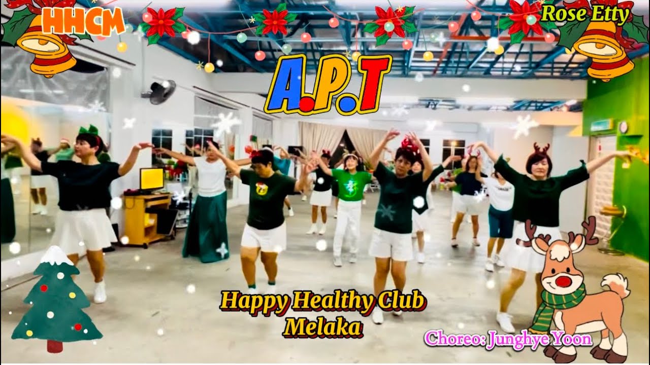 A.P.T Line dance , Choregrafer : Jonghye Yoon #happyhealthyclub  Melaka