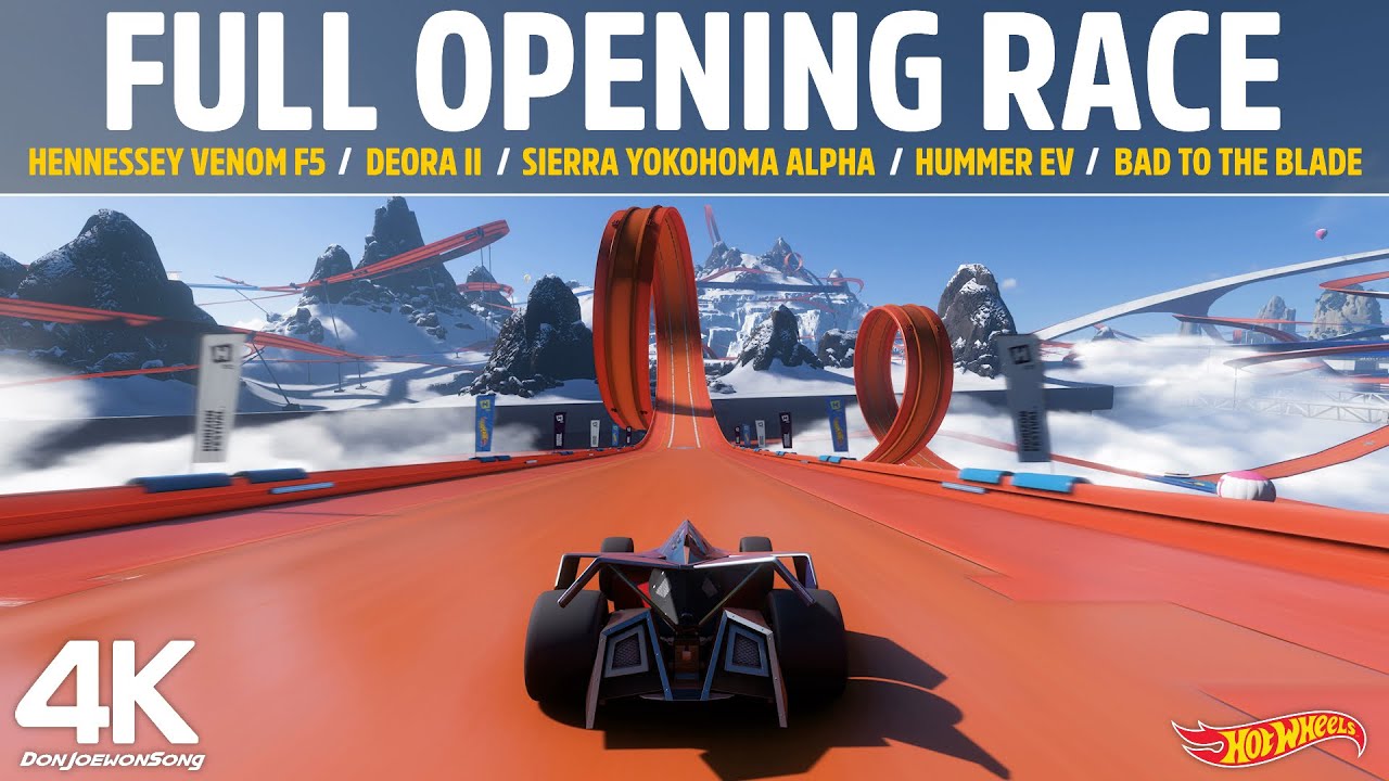 Forza Horizon 5 Hot Wheels - FULL OPENING RACE!! - 4K Gameplay (Hennessy Venom F5 & More)