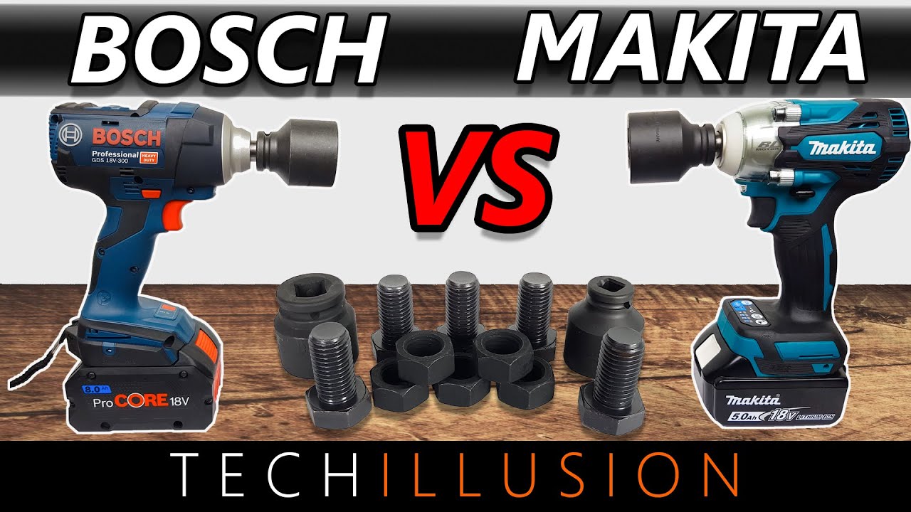 🔥Der ULTIMATIVE SCHLAGSCHRAUBER Vergleich😱 - Makita DTW300 VS Bosch GDS18V-300 Vergleichstest