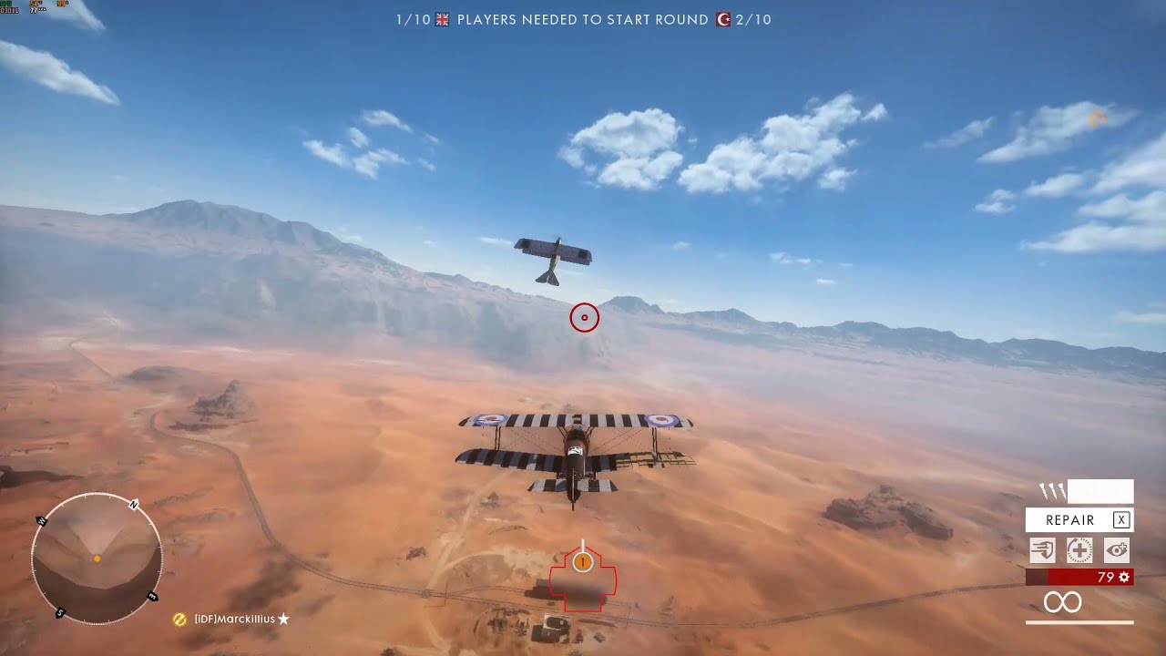 Battlefield 1 Dogfight Practice:  Staying On The Offensive Against A Tank Hunter