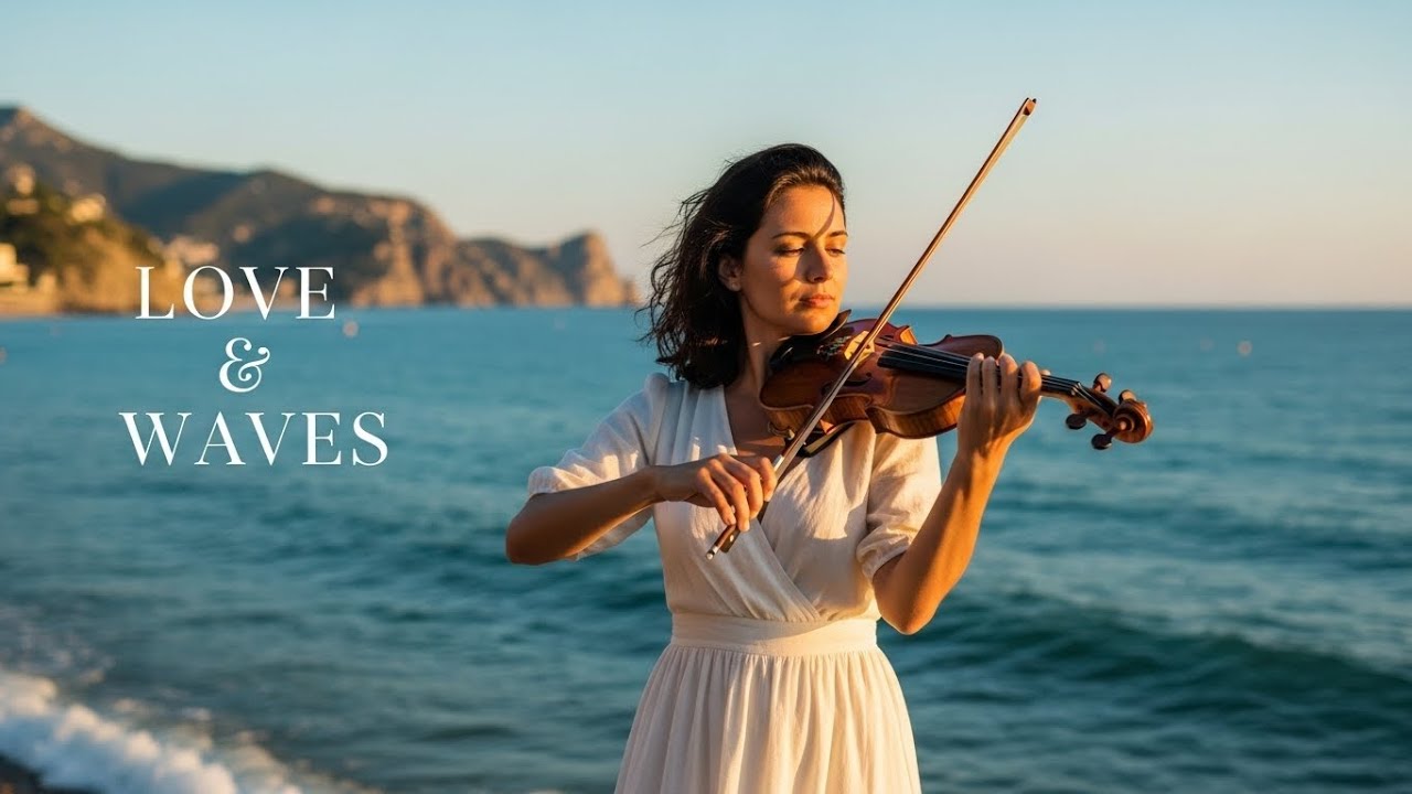 Italian Love Strings & Waves 🌊🎻 | Mediterranean Romance Instrumental for Relax