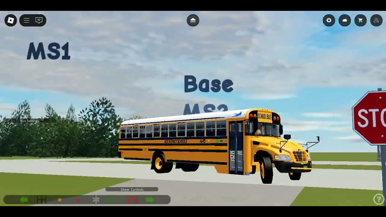 Driving Bus 1645 (2015 Bluebird Vision)