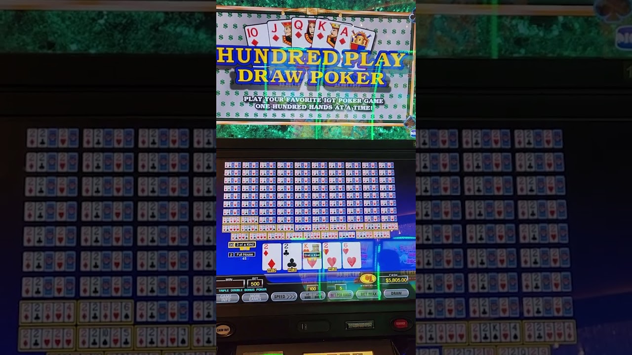 What a Hand to Get Dealt on a $500 Triple Double Bonus Spin! #casinos #videopoker