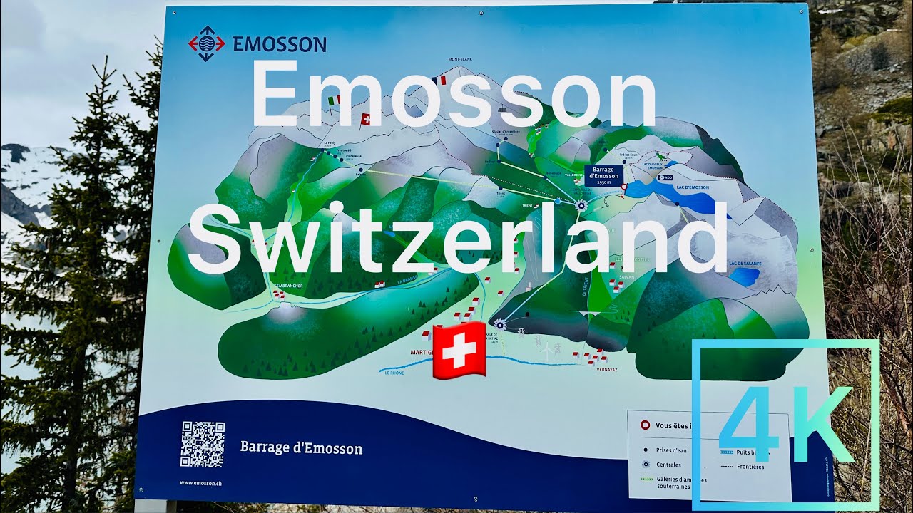 Barrage d&rsquo;Emosson Suisse  (4K )Vid&eacute;o