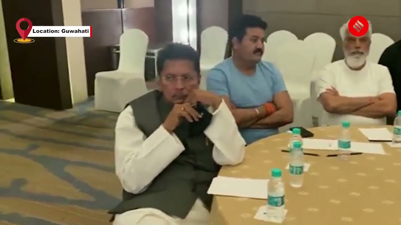 Watch Rebel MLAs Meet In The Presence Of Eknath Shinde In Guwahati