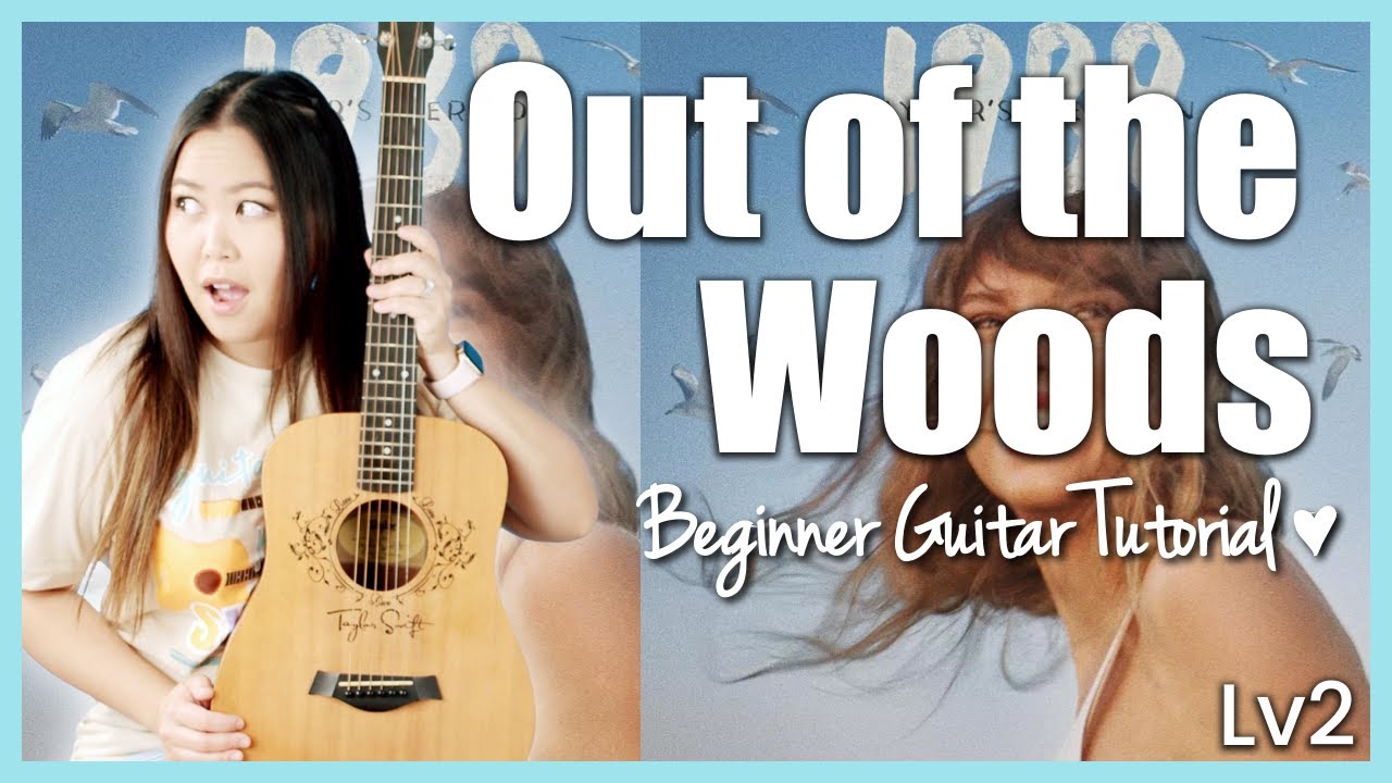 Out of the Woods 🩵 Taylor Swift EASY Guitar Tutorial Beginner Lesson | Chords, Strumming, Play-Along