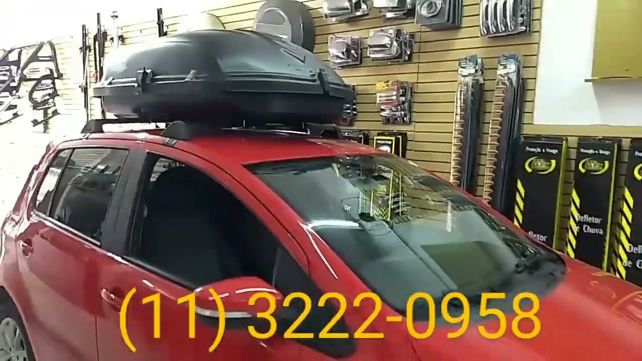 Bagageiro Maleiro de Teto Fox 4 Portas 460 litros Motobul com Chave - Maleiro Motobul 460 litros