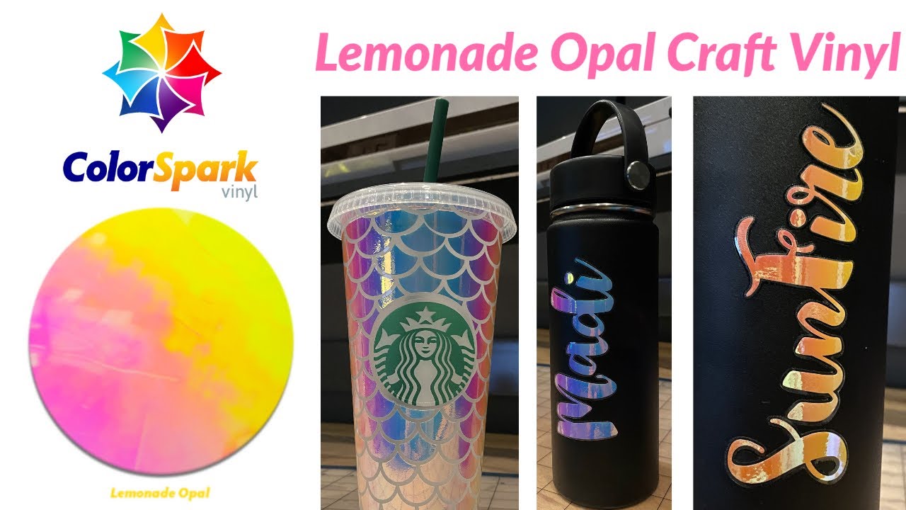 ColorSpark&trade; Opal Craft Vinyl Lemonade | The Rhinestone World