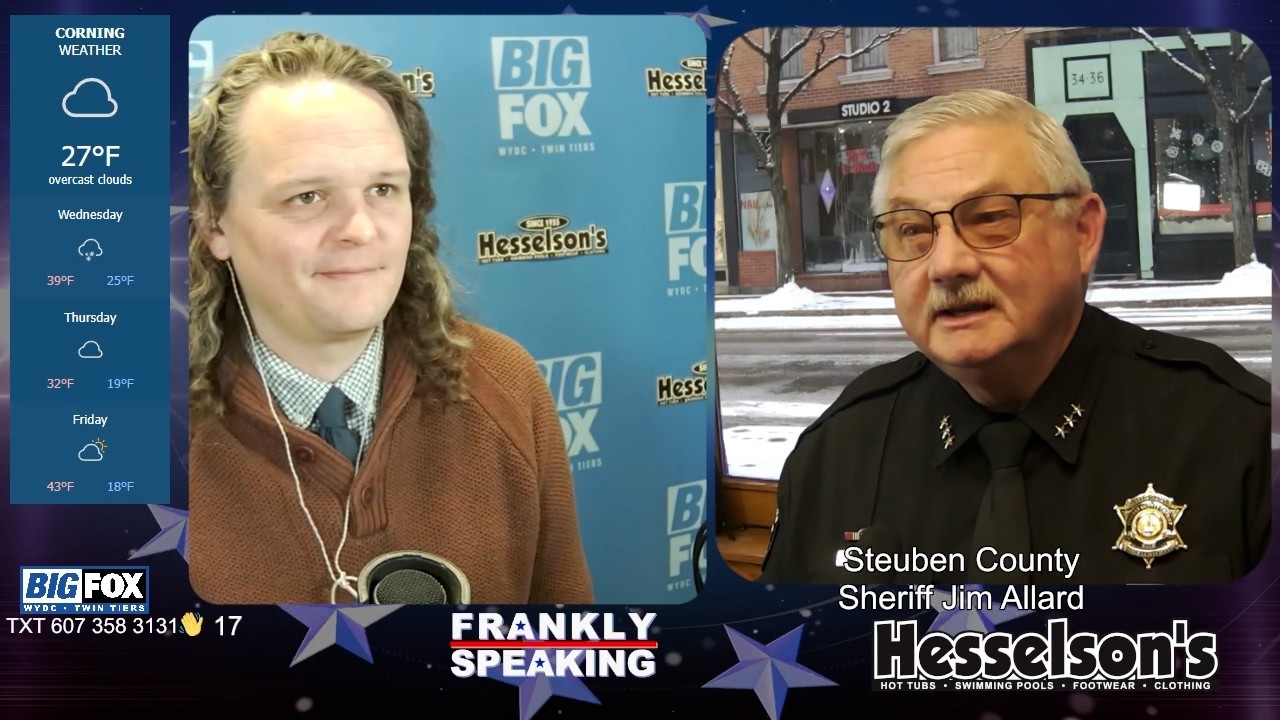 Sheriff Jim Allard Joins Frankly Speaking For A Wide Ranging, Important , Must See Interview.