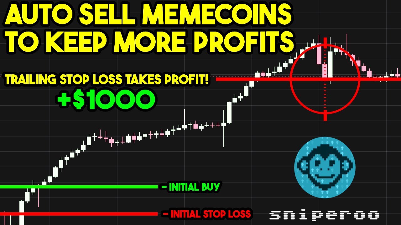 How To Set Up Trailing STOP LOSSES When Buying Memecoins! (Sniperoo Trading Bot)