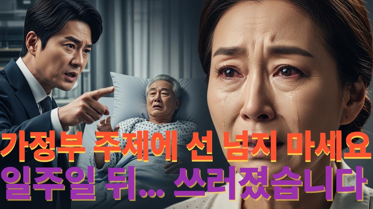 가정부를 쫒아 냈더니...일주일 뒤 쓰러졌습니다. #감동사연 #인생이야기