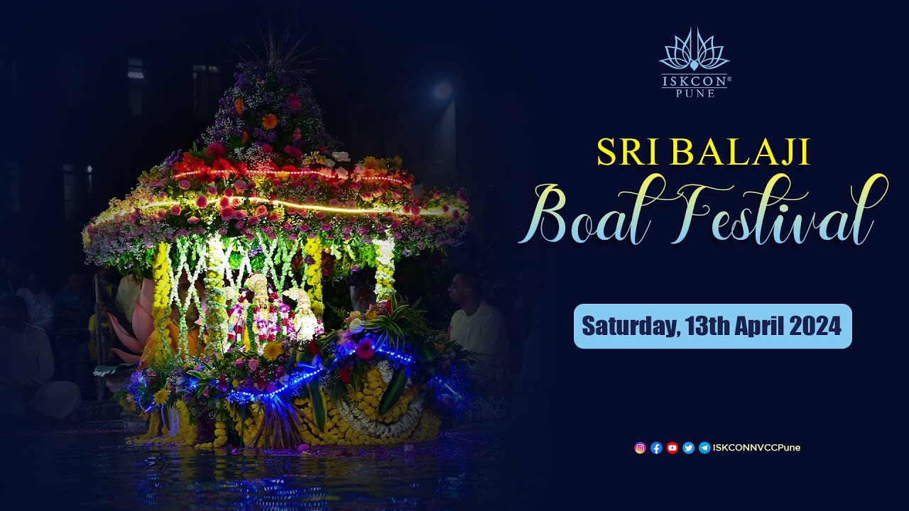 Sri Balaji Boat Festiva | 13th April 2024 @ISKCONNVCCPune