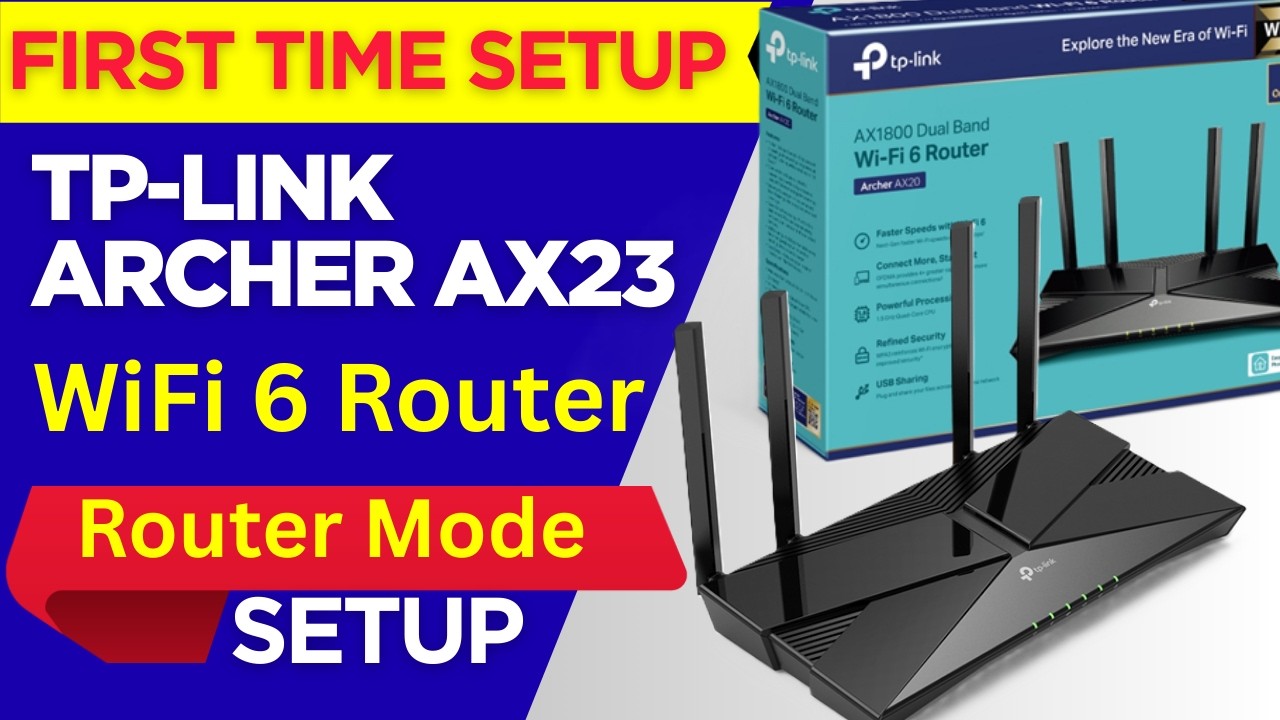 TP-Link Archer AX20 Dual Band WiFi 6 Router First Time Setup | ARcher AX20 AC1800 WiFi 6 Router