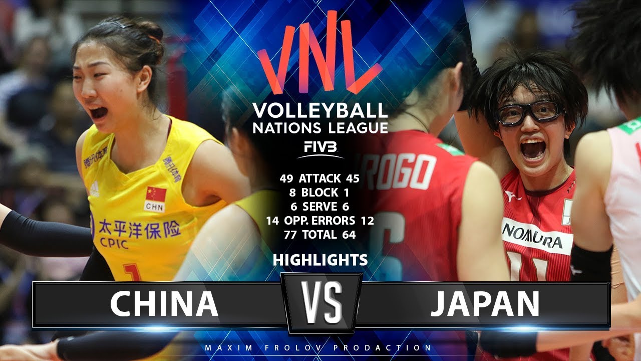 China vs Japan | Highlights | Women's VNL 2019