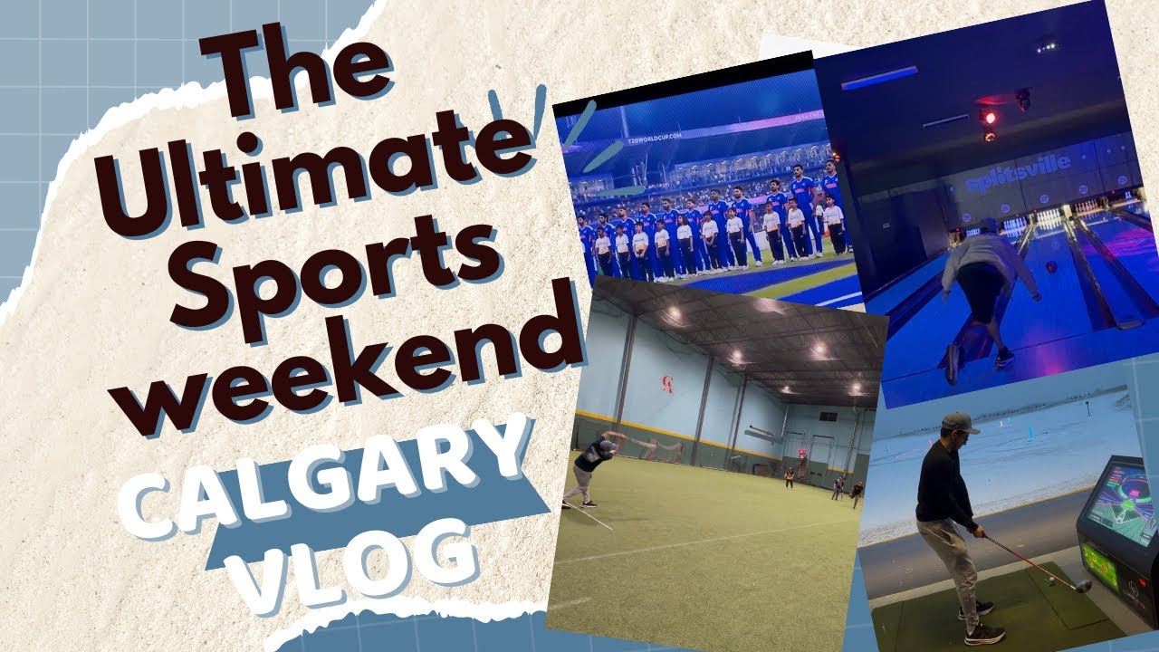 The Ultimate Sports Weekend: Cricket, Golf & Arcade Games | Indoor Cricket Calgary | Vlog