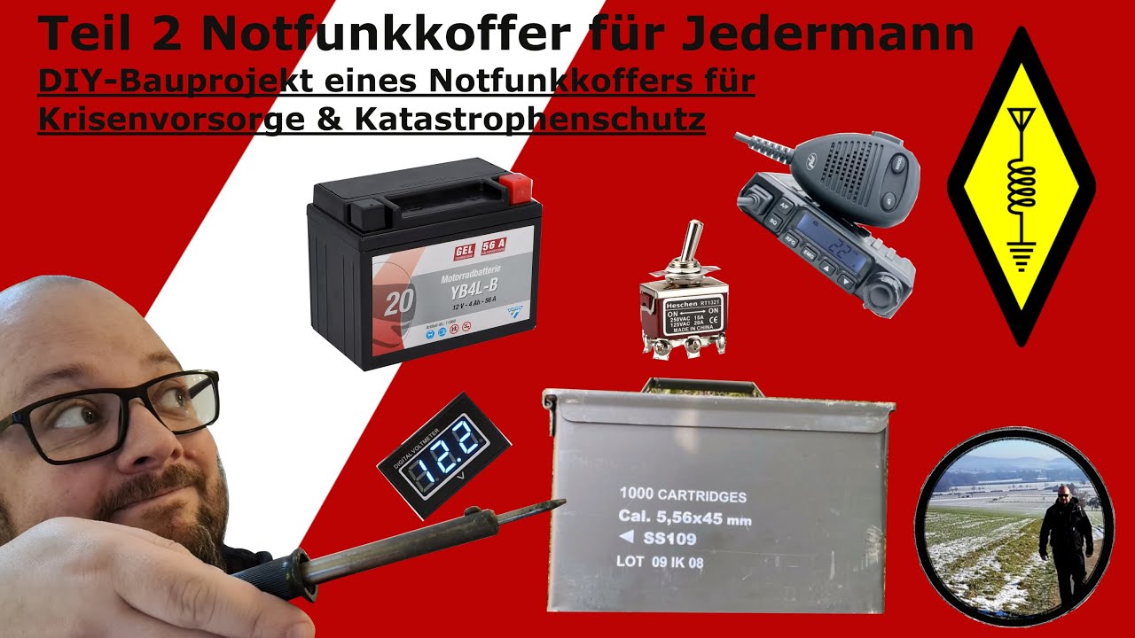 DIY Notfunkkoffer Teil2 #kriesenvorsorge #katastrophenschutz #cbfunk #blackout #amateurfunk #ukw #kw