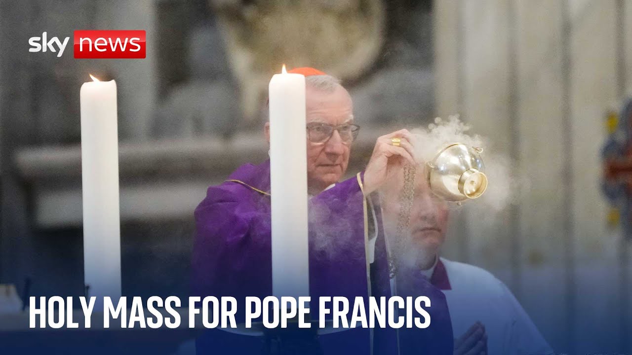 Cardinal Pietro Parolin presides a Holy Mass for Pope Francis