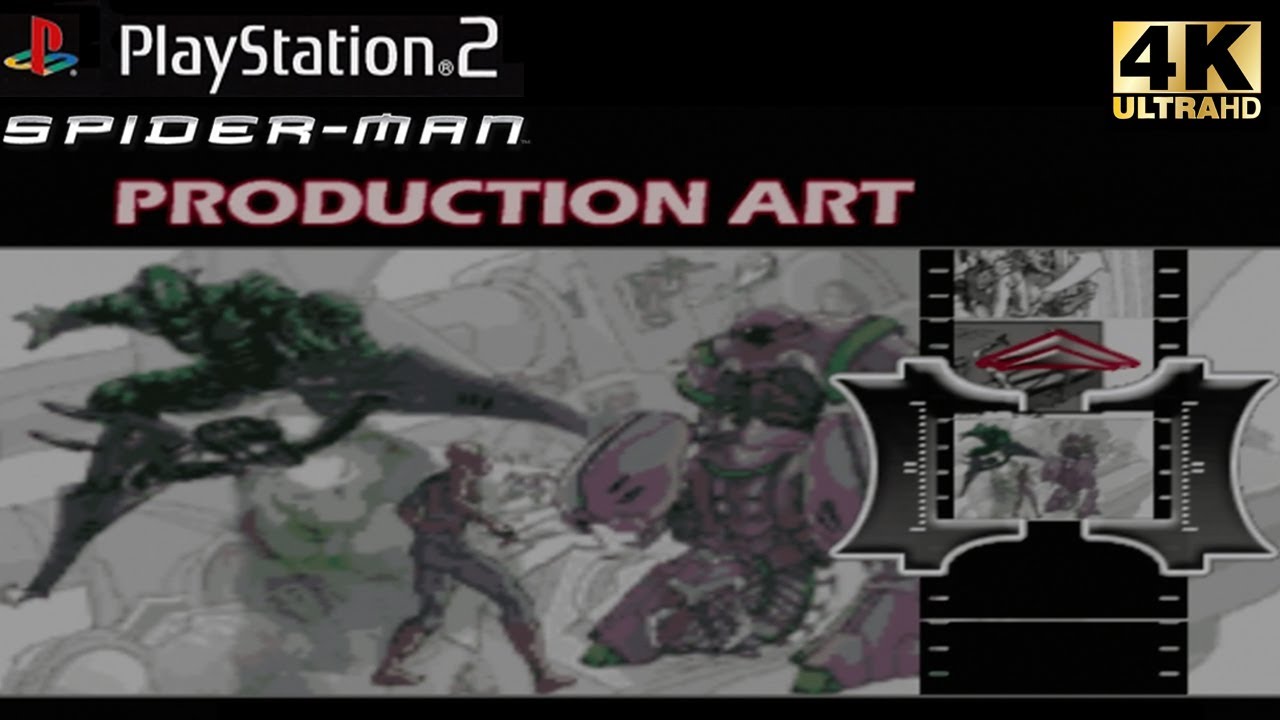 PS2 Spider-Man Movie The Game (2002): Production Art Gallery [4K 60fps]