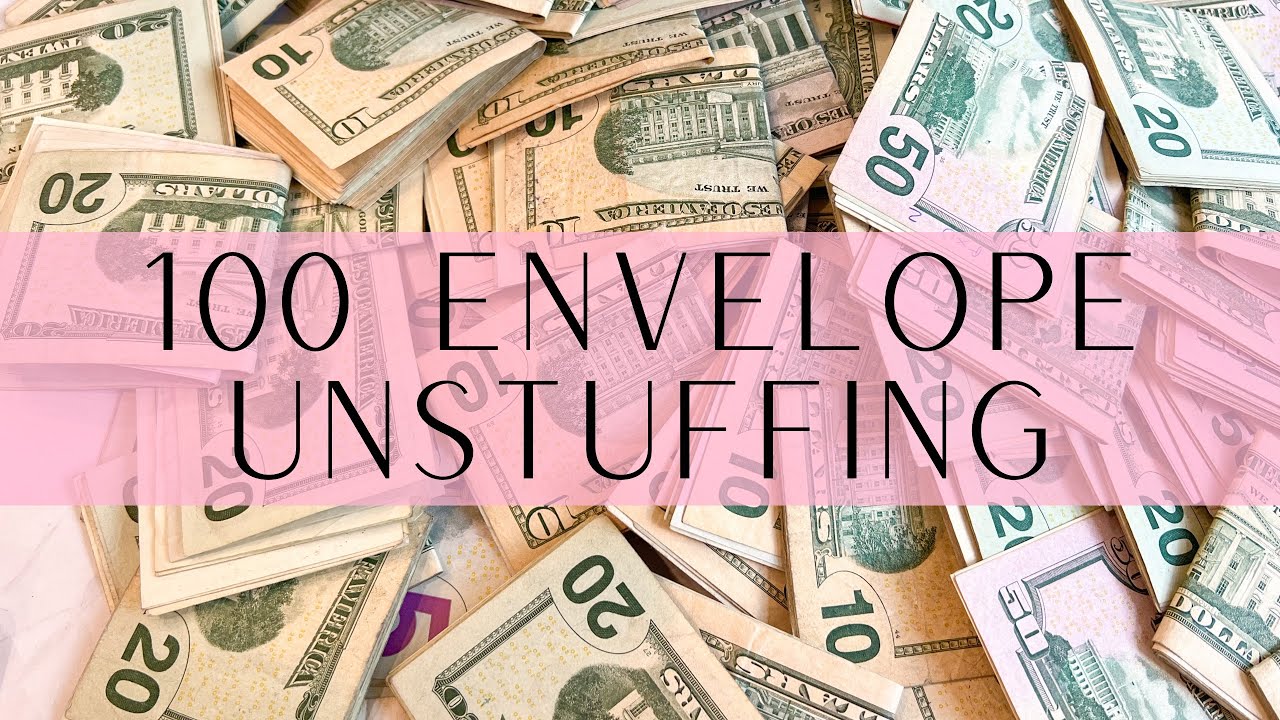 100 Envelope Unstuffing! Youtube Paycheck