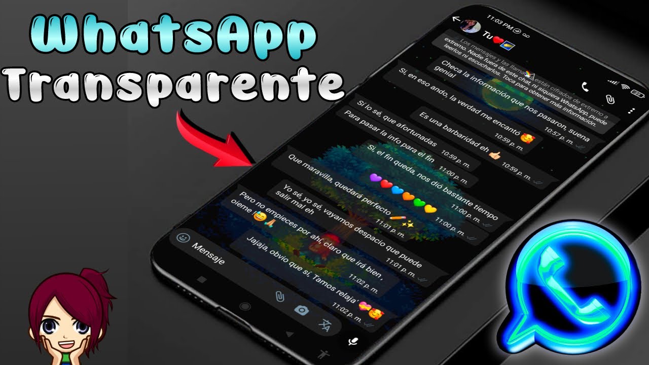 🌹✓WhatsApp Transparente Actualizado 2022 🚀  Funciones &Uacute;nicas | Yushi Android