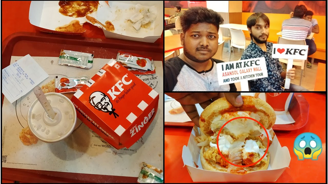 KFC Asansol Crispy Spicy Chicken Burger Galaxy Mall Asansol | Indian Food Vlogger Subhasis