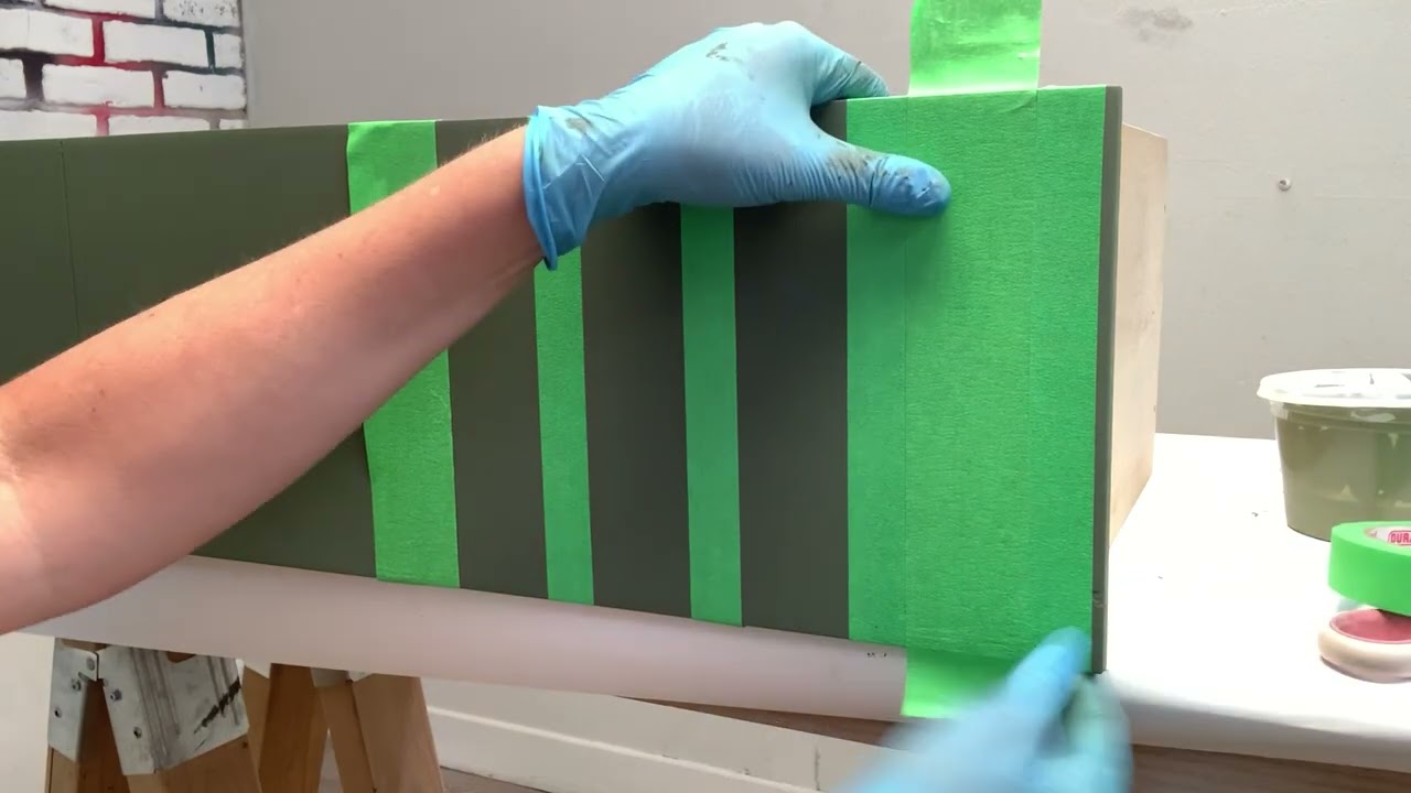 How To Paint Ghost Stripes On Furniture